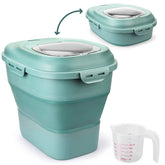 Viretec contenedor arroz capacidad plegable para ajustar espacio y almacenar porciones.