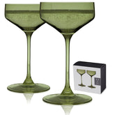 Viski Reserve Nouveau copa de coctel salvia verde para presentaciones elegantes en casa