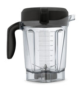 Vitamix Contenedor de 64 onzas perfil bajo claro para batidos grandes y lotes familiares.
