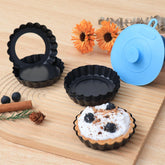 Vnray mini tartas 4 pulgadas con fondo removible para desmoldar fácilmente