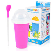VOIEOV taza granizado rápido rosa para bebidas refrescantes en segundos.