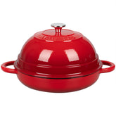 Olla Vorringard de hierro esmaltado con tapa, ideal para hornear pan