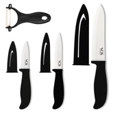 Cuchillo Vos cerámico de 3 pulgadas para cortes precisos en frutas.