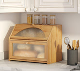 Caja de pan Vriccc con panel frontal diamante para privacidad y estilo en la cocina