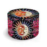 VRUPINZE molinillo bohemio 2.5 pulgadas con patrón luna dormida, ideal para especias aromáticas