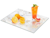 VSAR House tabla cortar vidrio templado con acabado oro mármol para cocina elegante y resistente.