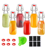 Botellas VSWINGBO 8.5oz con tapa abatible, muestra el líquido y ofrece cierre seguro