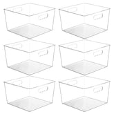 Vtopmart cajas claras con vista frontal para ver el contenido fácilmente
