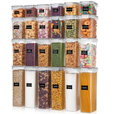 Vtopmart contenedores herméticos para cereal con tapa sellante