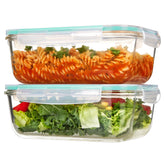 Vtopmart contenedores de vidrio 63oz para almacenamiento amplio de comidas.