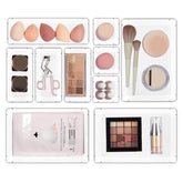 Organizador de cajón Vtopmart para maquillaje, mantiene cosméticos ordenados y visibles.