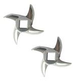 Cuchilla VTurboWay #22 para molino de carne, ajuste preciso para cortes uniformes.