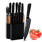 Cuchillos Vvwgkpk en bloque de madera, almacenamiento elegante para la cocina