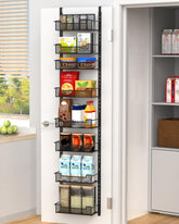 VyGrow organizador de puerta con 8 cestas metálicas para mayor capacidad.