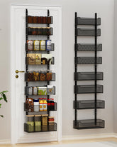 VyGrow organizador sobre puerta de 8 niveles con malla cerrada para especias y snacks.