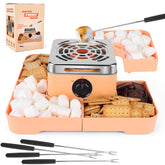 WADEO Smores Maker en color durazno para reuniones sin humo