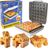 Waffle Wow ladrillos de construcción en forma de waffles para desayunos divertidos.