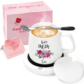 Waipfaru taza calentador en escritorio mantiene bebidas a temperatura ideal para la jornada