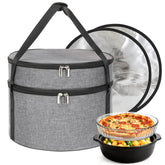Porta tartas Wakaye con base de metal para transporte estable.