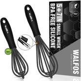 Walfos batidora mini 5pulgadas-12cm para batir un huevo individual con facilidad.