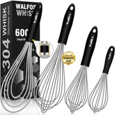 Batidor plano Walfos de 11 pulgadas, ideal para mezclar masas densas