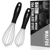 Walfos mini batidor para huevos, batido rápido y uniforme.