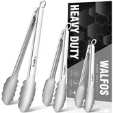 Walfos tenazas de cocina de 7 pulgadas con control preciso para voltear