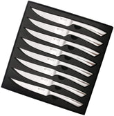 WALLOPTON cuchillos 8 piezas con hoja pulida para cortes suaves en casa.