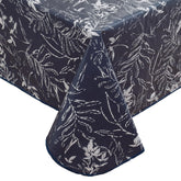 Mantel Walrus de vinilo resistente con forro de franela azul para mesas duraderas.