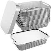 WANBAO bandejas de aluminio 8,3x6,2 con tapa para servicio caliente