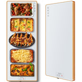 Bandeja caliente eléctrica Wanish, superficie rectangular 40x12, mantiene platos a temperatura constante.