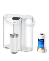 Waterdrop purificadora eléctrica compacta en acción con vertido rápido y cómodo