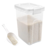 WBKTOOL Contenedor Arroz 10-15lb con tapa hermética para conservar la frescura.