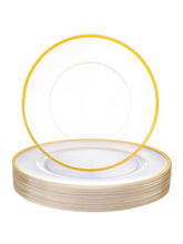 Plato cargador dorado WDF de 12 pulgadas, ideal para cenas elegantes.
