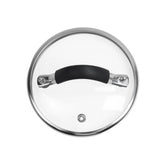 WDONAY tapa universal de 5,5 pulgadas en vidrio templado para evitar salpicaduras y mantener aromas