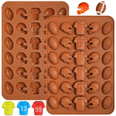Webake molde chocolate fútbol 30 cavidades para figuras decorativas detalladas