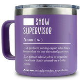 Taza WECACYD para jefa mujer, 14 onzas, ideal para la oficina.