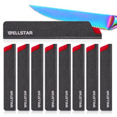 Cubiertas para cuchillos WELLSTAR de 8 unidades protegen hojas y evitan rayaduras.