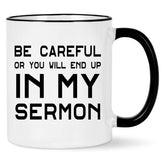 Taza WENSSY Pastor con mensaje de sermón, ideal para regalo