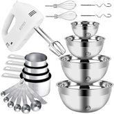 Batidora de mano WEPSEN 200W lista para batir cremas suaves.