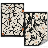 WFSM toallas de cocina boho con flor negra, suaves y absorbentes para secar