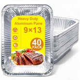 Whaleme bandejas de aluminio 9x13 para hornear, distribución de calor uniforme.