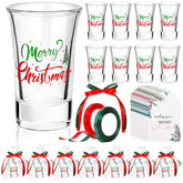 Whaline vaso chupito navidad 1.5 oz listo para brindar en fiestas