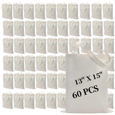 Bolsas de sublimación WHEATHUSK blancas, 60 unidades, ideales para transferencias de calor y manualidades.