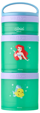 Whiskware Ariel vista frontal del set apilable con diseño, facilita transporte