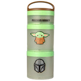 Whiskware The Child vista frontal con tres recipientes, práctico para llevar snacks