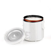 WHITE TIGER mini olla arrocera 1L, ideal para porciones 1-2 y arroz rápido.