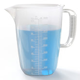 WhiteRhino vaso medidor galón con chorro ergonómico facilita verter sin goteo.