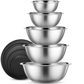 WHYSKO conjunto-diez-cuencos-acero-inoxidable-tapas: ideal para preparar y almacenar comidas
