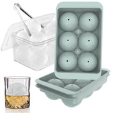 WIBIMEN molde hielo grande bolas redondas para whisky, enfriar sin diluir
